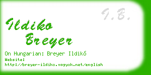 ildiko breyer business card